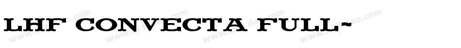 LHF Convecta FULL字体转换